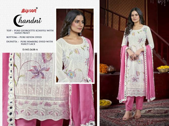 Chandni 2638 By Bipson Printed Georgette Dress Material Wholesalers In Delhi
